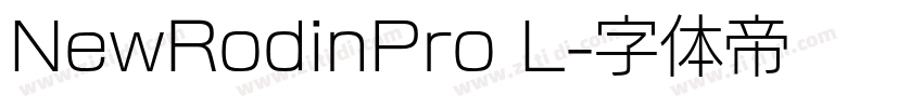 NewRodinPro L字体转换